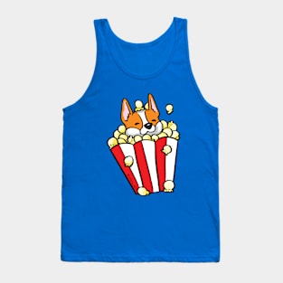 Corgi Popcorn Tank Top